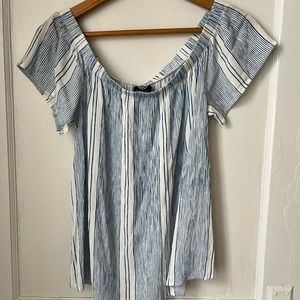 Off shoulder crepe top